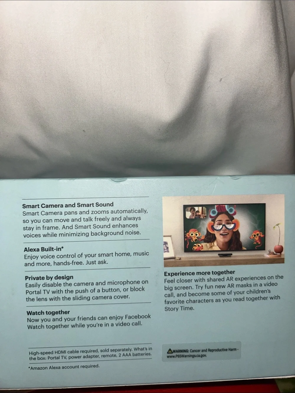 TV from Facebook – Smart Video Chat Display (Light Blue)
